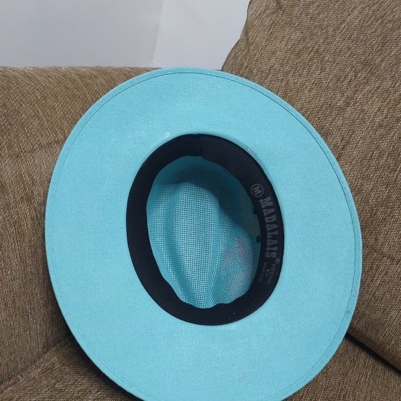 Women's Madalais Hand Painted Hat with Butterfly and Sunflower Design Size M - Picture 5 of 8